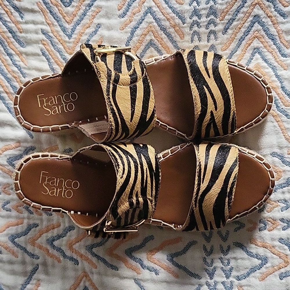 Slip on wedge sandals